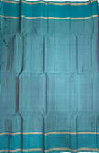 VSF1020 - violet color body & peacock blue color pallu,blouse - Pure silk saree