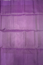 VST263 - grey color body , violet color pallu , blouse - Pure silk saree
