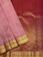 VSM313 - onion pink color body , purple color pallu , blouse&nbsp;