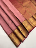 VSM313 - onion pink color body , purple color pallu , blouse&nbsp;