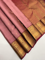 VSM313 - onion pink color body , purple color pallu , blouse&nbsp;