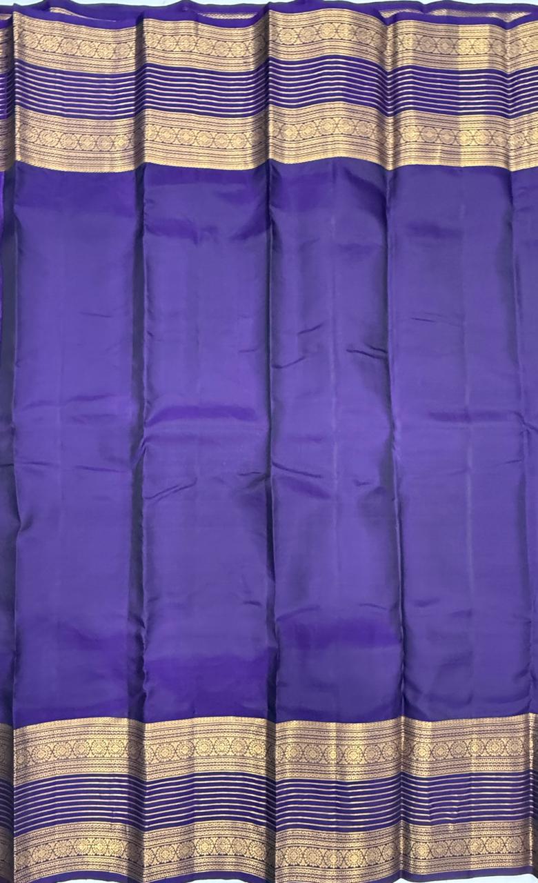 VSM314 - pastel lavender color body , violet color pallu , blouse&nbsp;