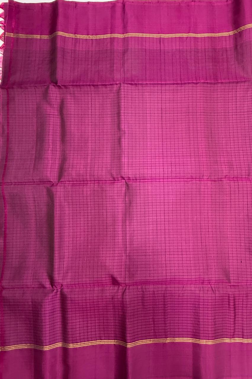 VSM319 - green color body , purple color pallu , blouse&nbsp;