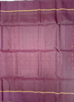 VSM320 - honey brown color body , dark purple color pallu , blouse&nbsp;