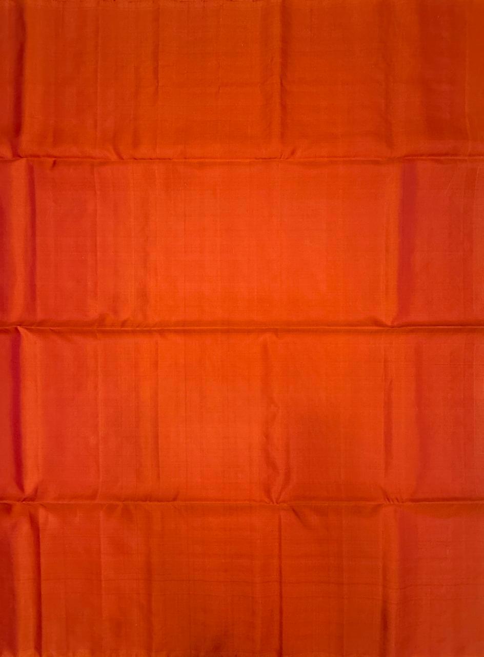 VSM323 - orange with pink color body, pallu , blouse&nbsp;