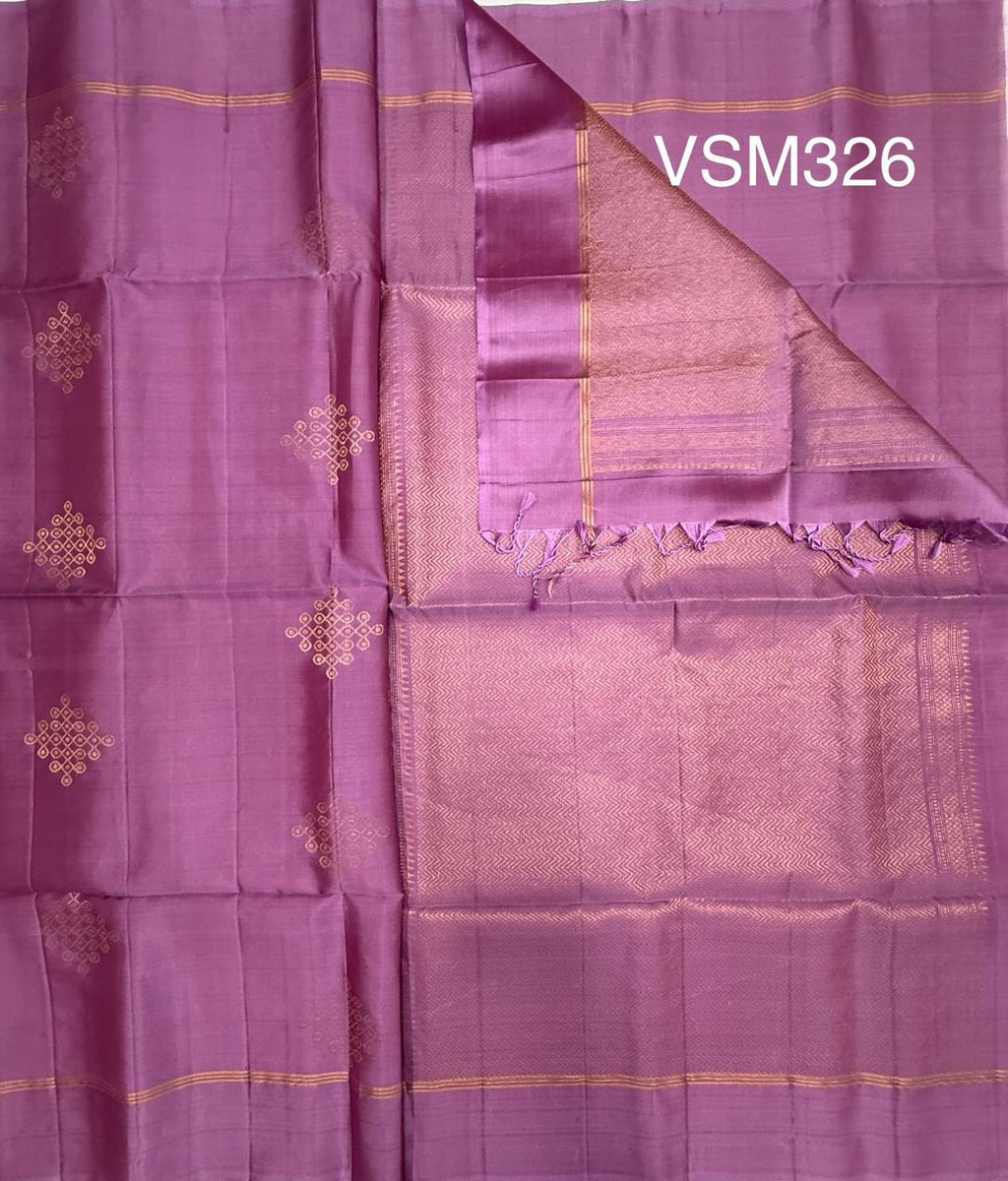 VSM326 - lavender color body , pallu , blouse&nbsp;