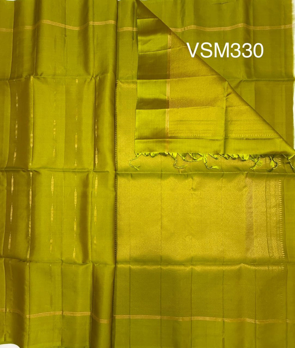 VSM330 - green color body, pallu , blouse&nbsp;