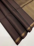 VSM336 - dark brown color body, pallu , blouse&nbsp;