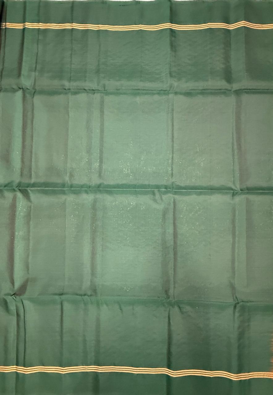 VSM338 - dark green color body, pallu , blouse&nbsp;