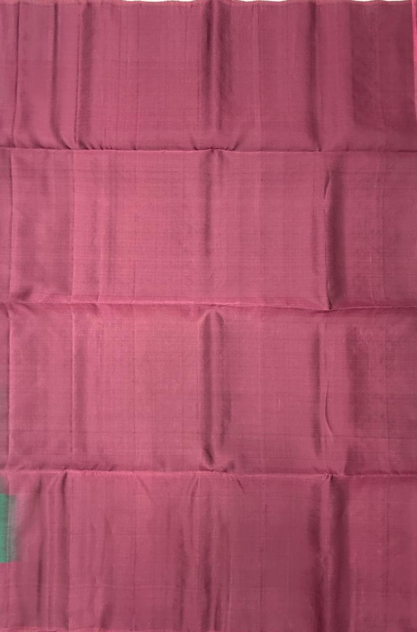 VSM345 - pastel green color body , dusky pink color pallu , blouse&nbsp;