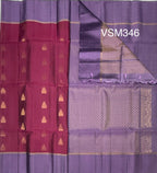 VSM346 - purple color body , lavender color pallu , blouse&nbsp;