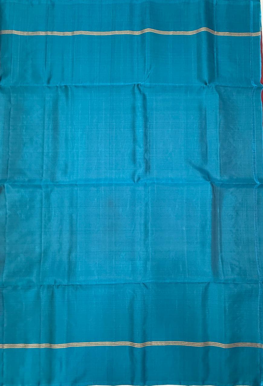 VSM347 - purple color body , blue color pallu , blouse&nbsp;