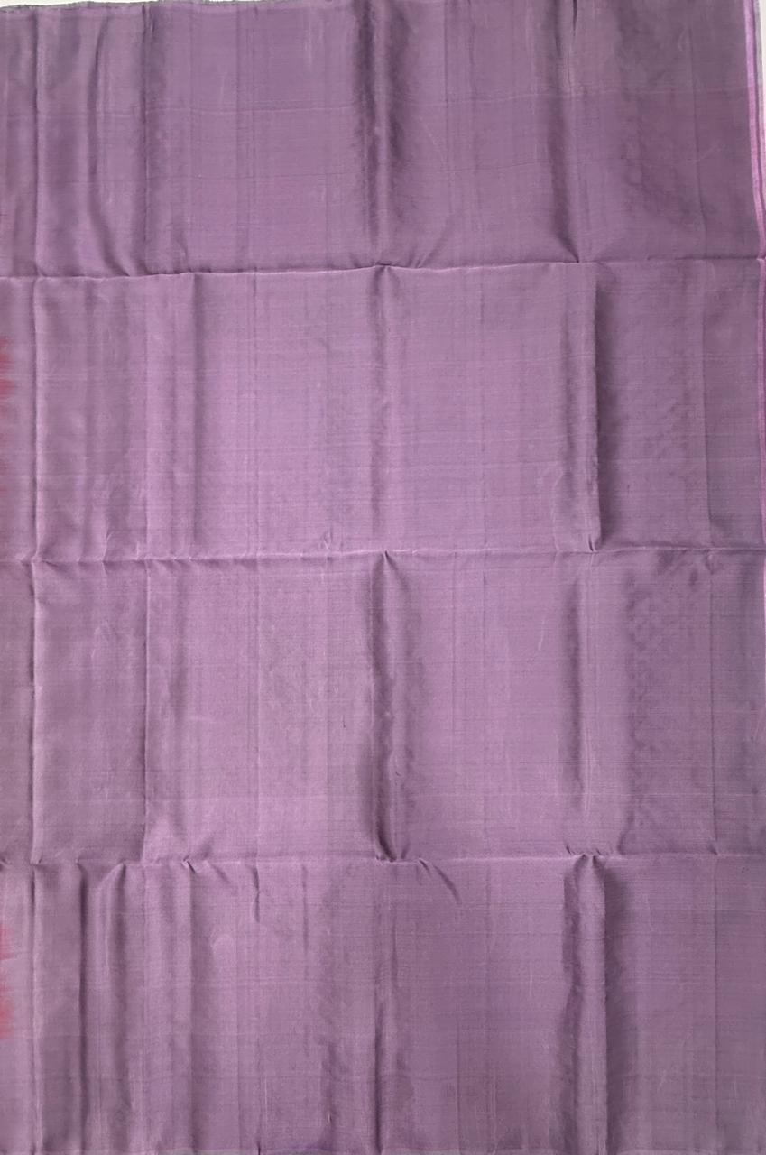 VSM367 - dusky pink color body , lavender color pallu , blouse&nbsp;