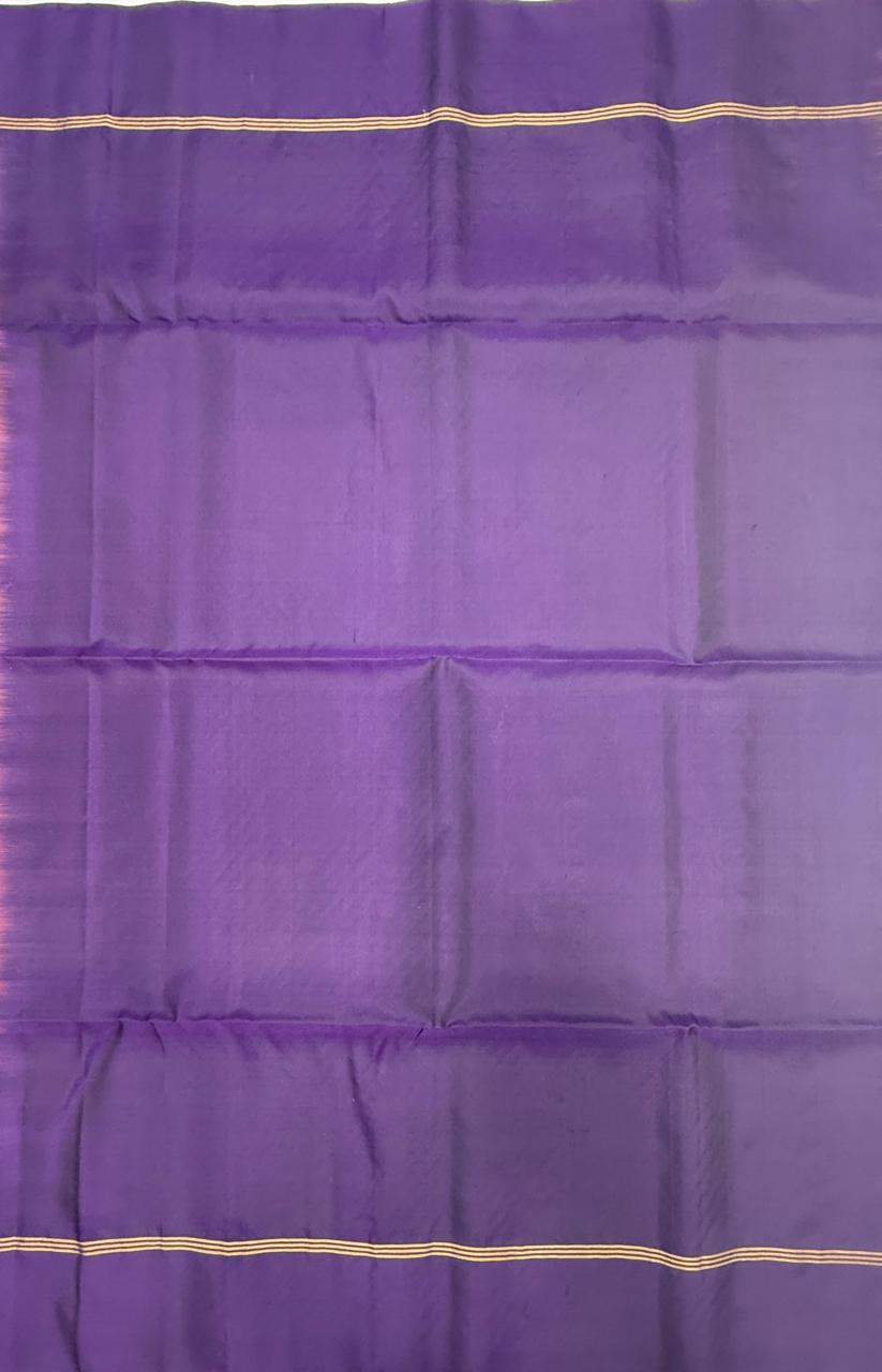VSM364 - dusky pink color body&nbsp; violet color pallu , blouse&nbsp;