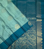 VSCB626 - dual blue color body , blue color pallu , blouse - Pure silk saree
