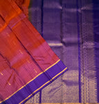 VSOH451 - violet with pink color body , violet color pallu , blouse - Pure silk saree