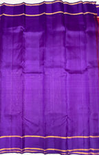 VSOH451 - violet with pink color body , violet color pallu , blouse - Pure silk saree