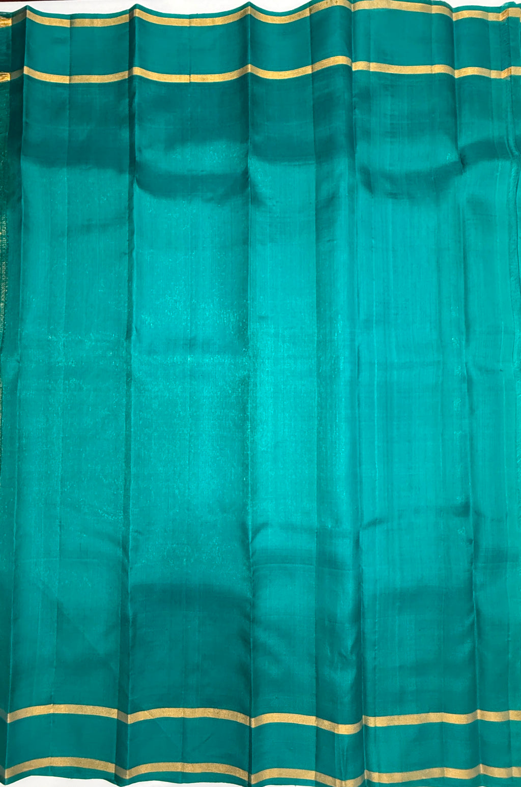 VSOH460 - sea blue color body , dark sea blue color pallu , blouse - Pure silk saree
