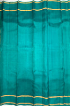 VSOH460 - sea blue color body , dark sea blue color pallu , blouse - Pure silk saree