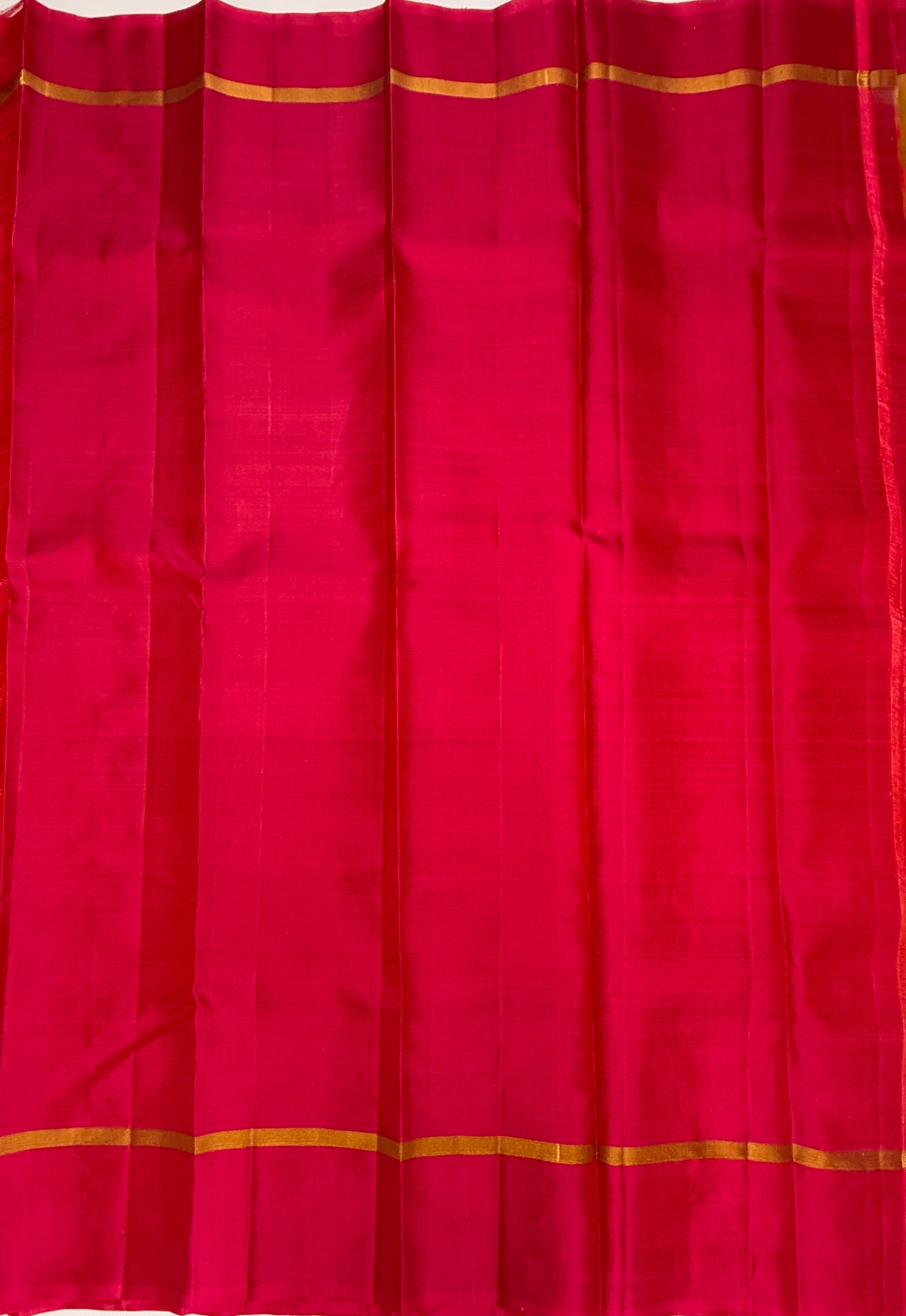 VSF1037 - mustard color body , pink color pallu,blouse - Pure silk saree