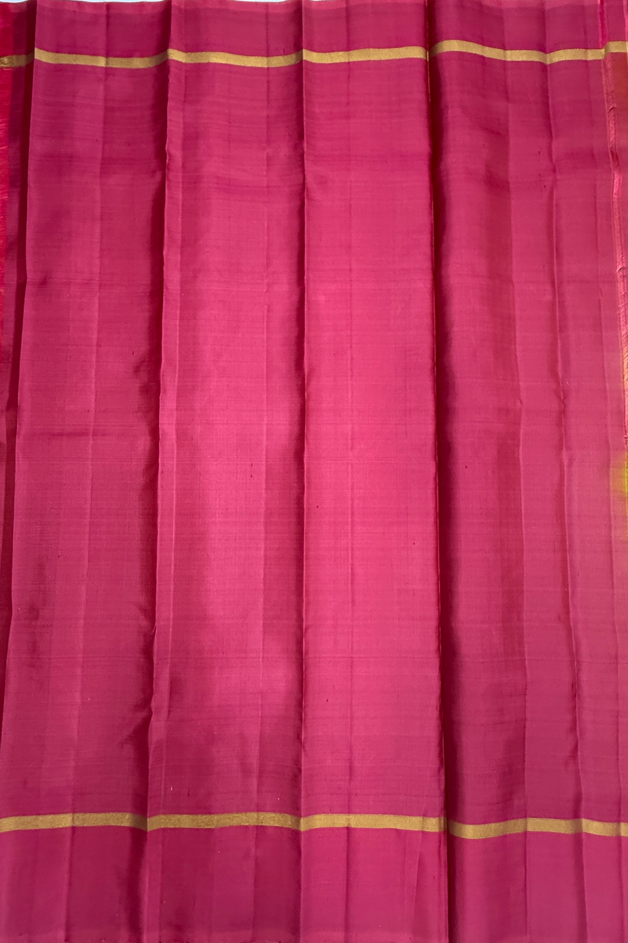 VSF1039 - olive green color body ,pink color pallu,blouse - Pure silk saree