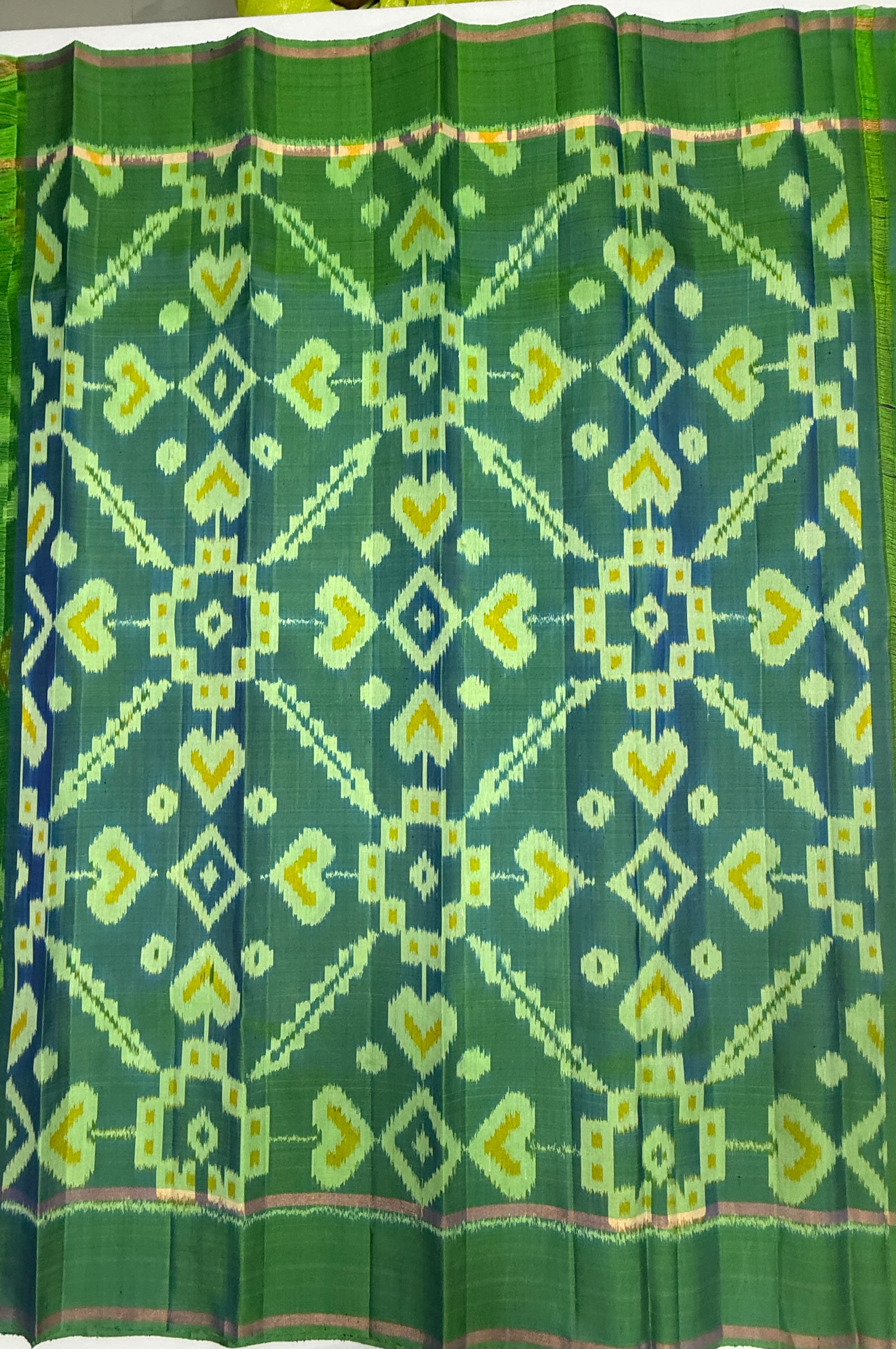 VSF1043 - dual violet color body , yellow color pallu,blouse - Pure silk saree
