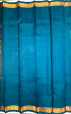 VSF1050 - blue color body , peacock blue color pallu,blouse - Pure silk saree