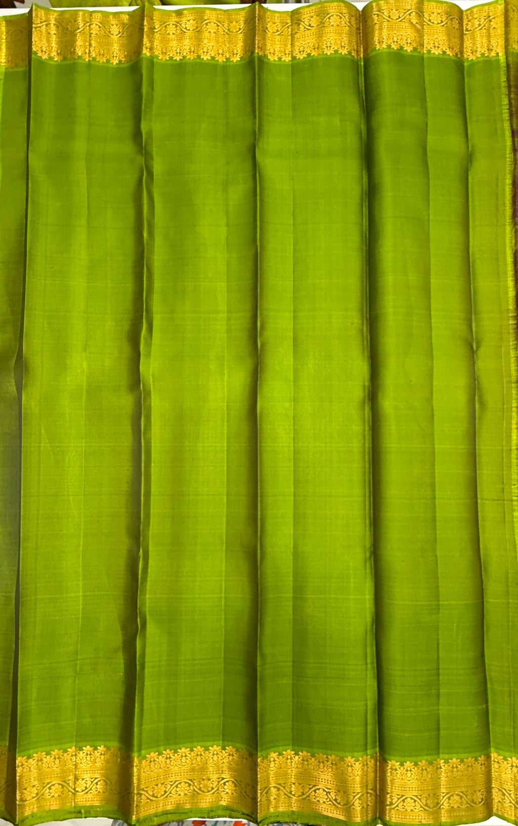 VSF1051 - violet color body , green color pallu,blouse - Pure silk saree