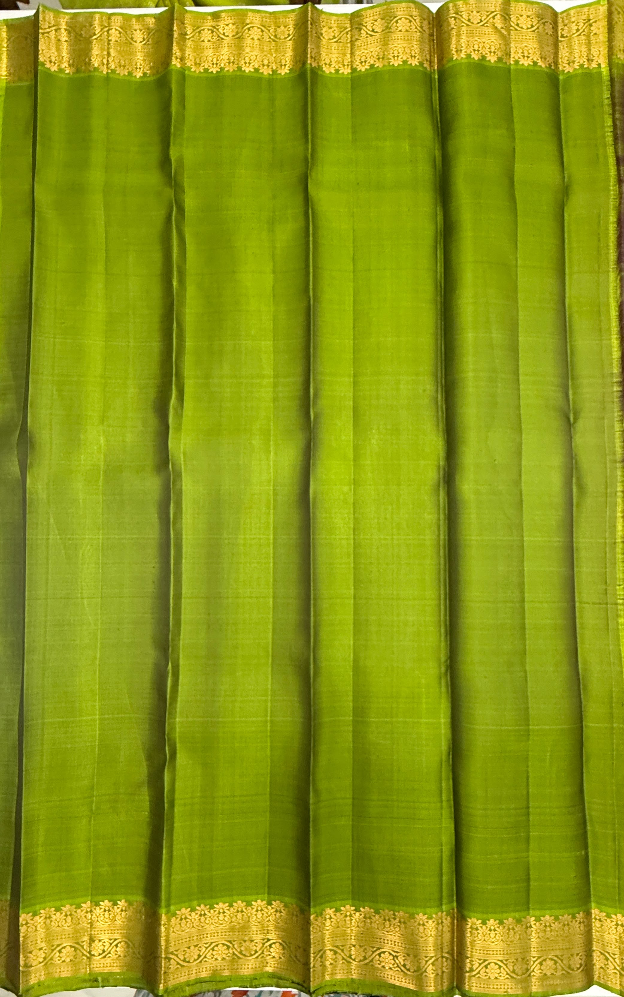 VSF1051 - violet color body , green color pallu,blouse - Pure silk saree