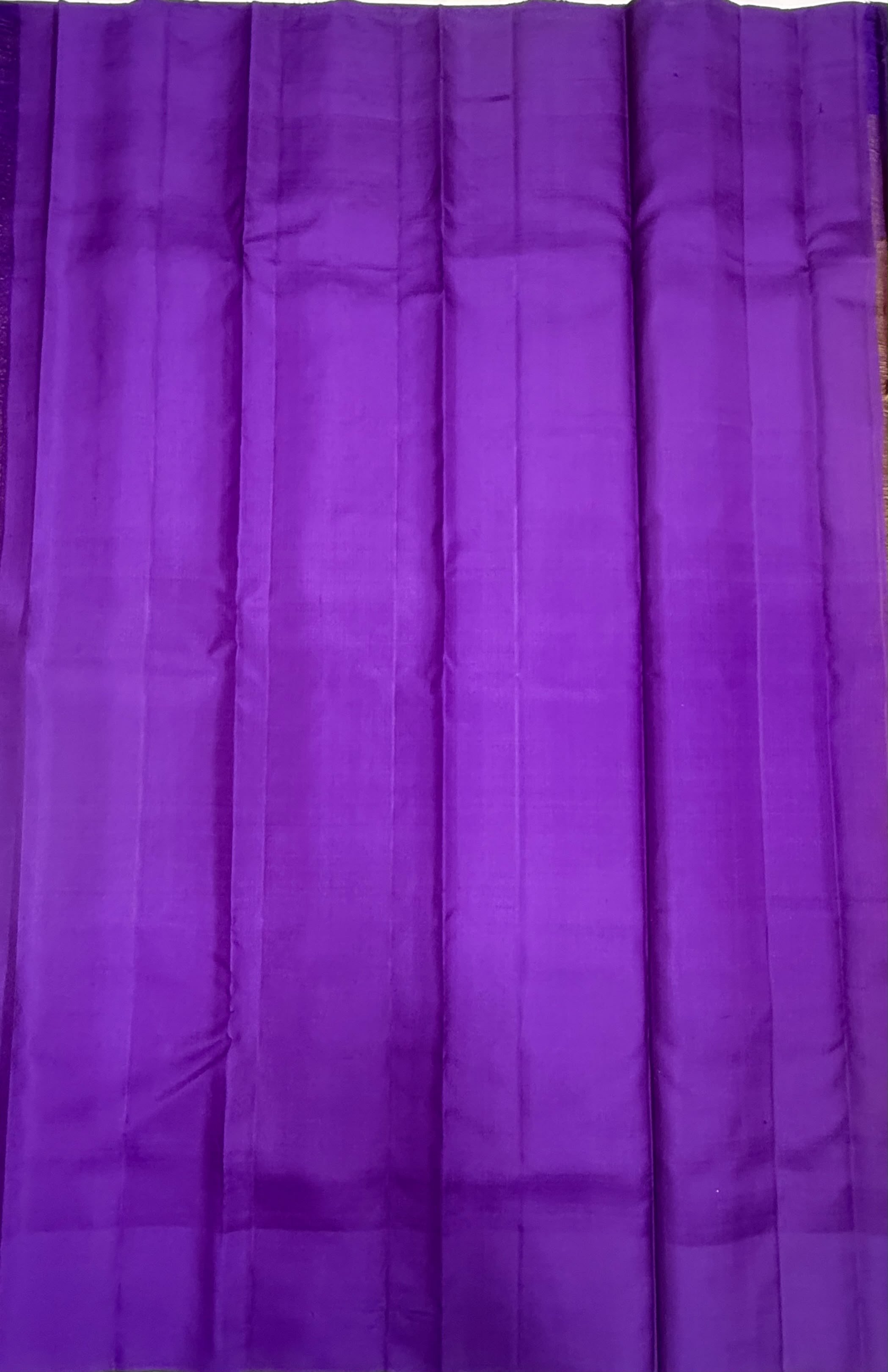 VSF1052 - yellow with green color body , violet color pallu,blouse - Pure silk saree