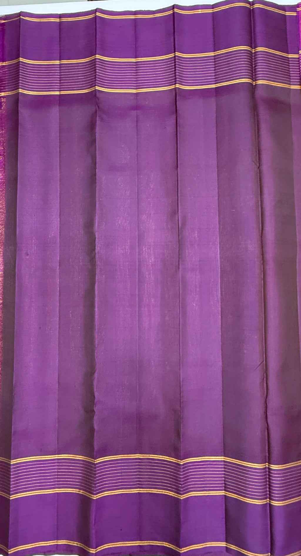 VSF1060 - mustard color body ,violet color pallu,blouse - Pure silk saree