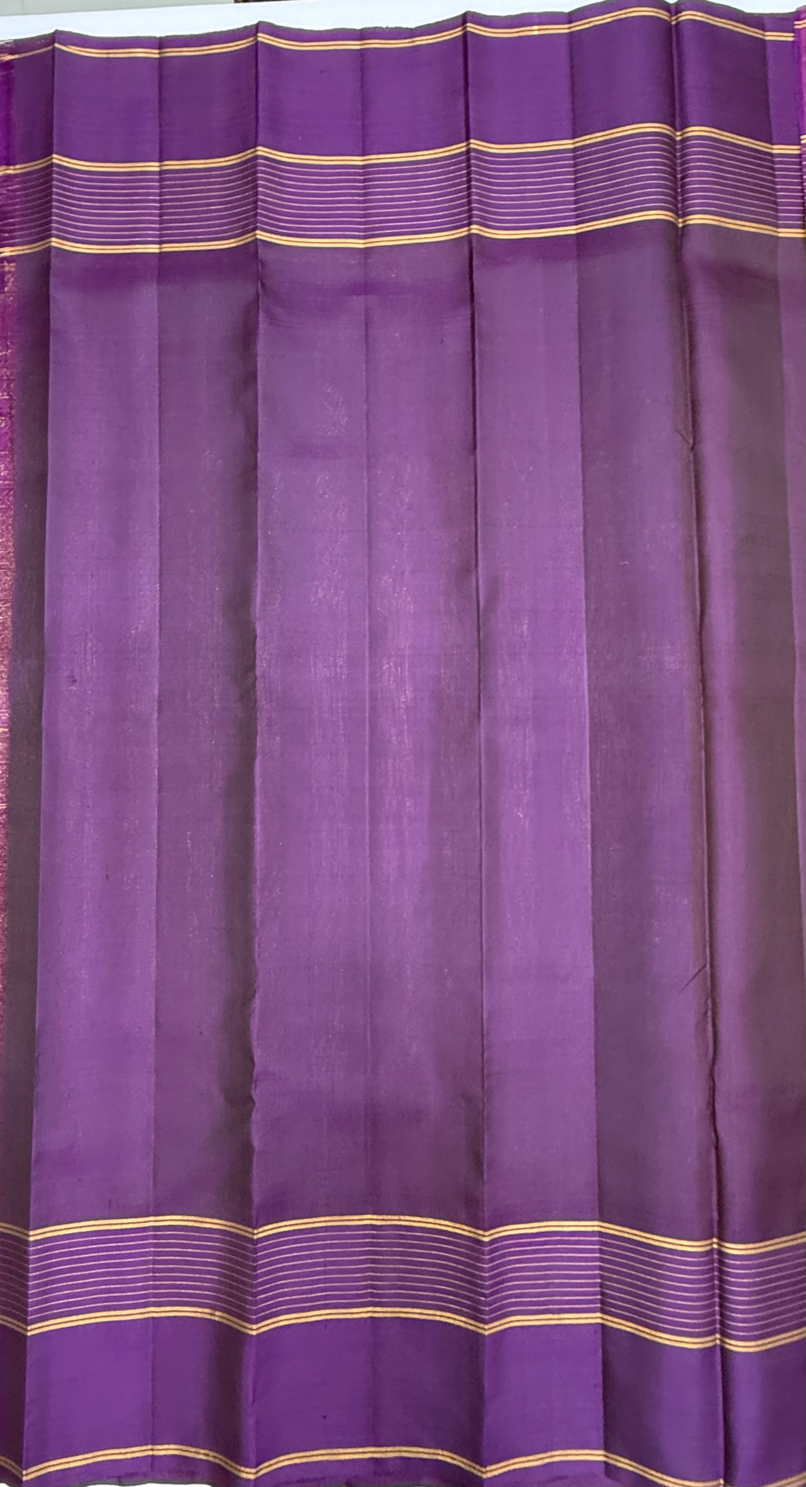 VSF1060 - mustard color body ,violet color pallu,blouse - Pure silk saree