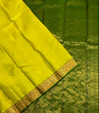 VSF1061 - dual green color body ,green color pallu,blouse - Pure silk saree