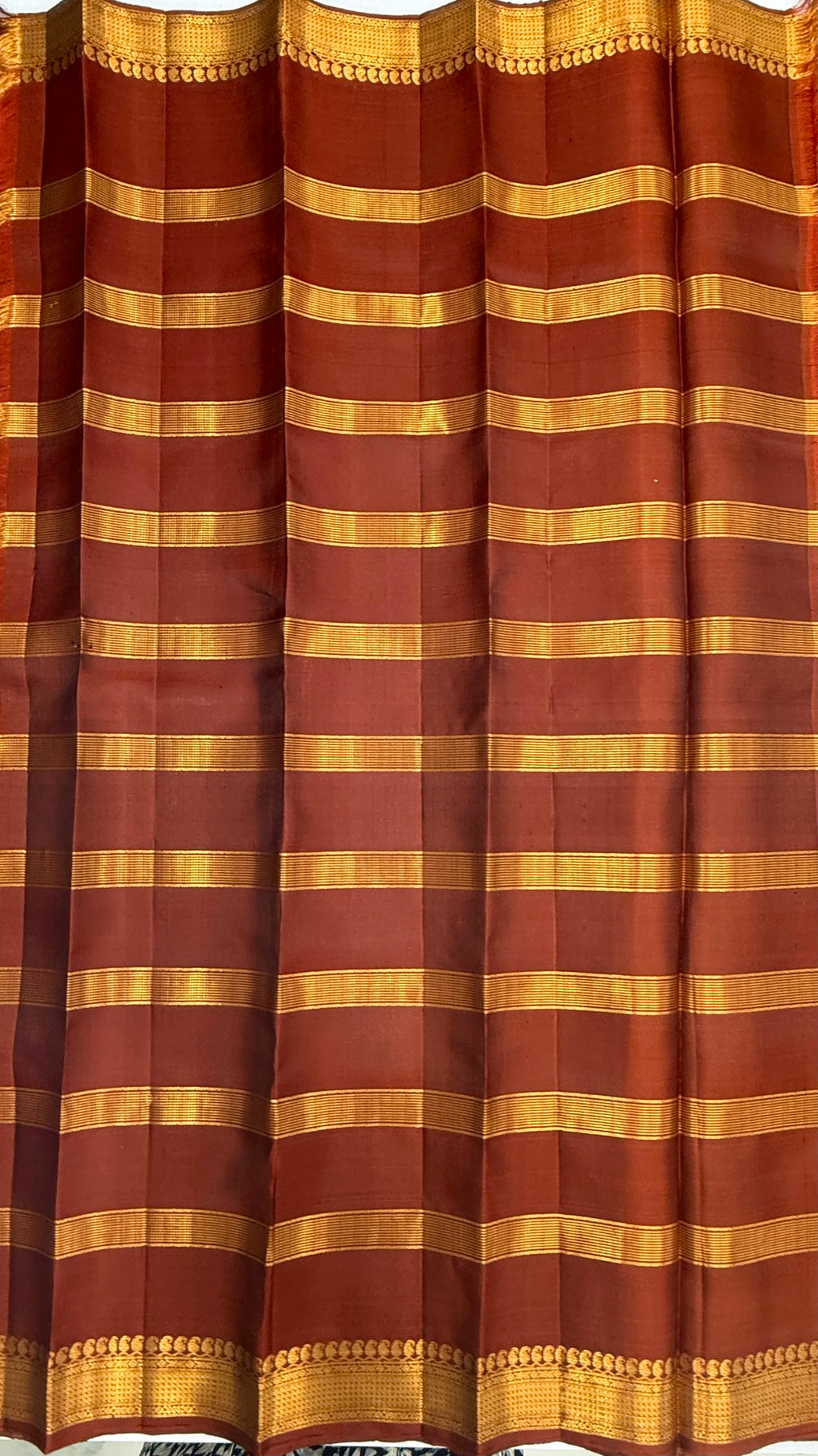 VSF1069 - maroon color body , pallu,blouse - Pure silk saree