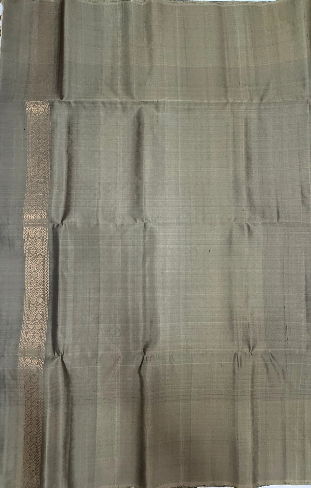 VSA656 - ink blue color body , beige color pallu , blouse pure silk saree