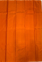 VSS273 - light orange color body, pallu , blouse pure silk saree