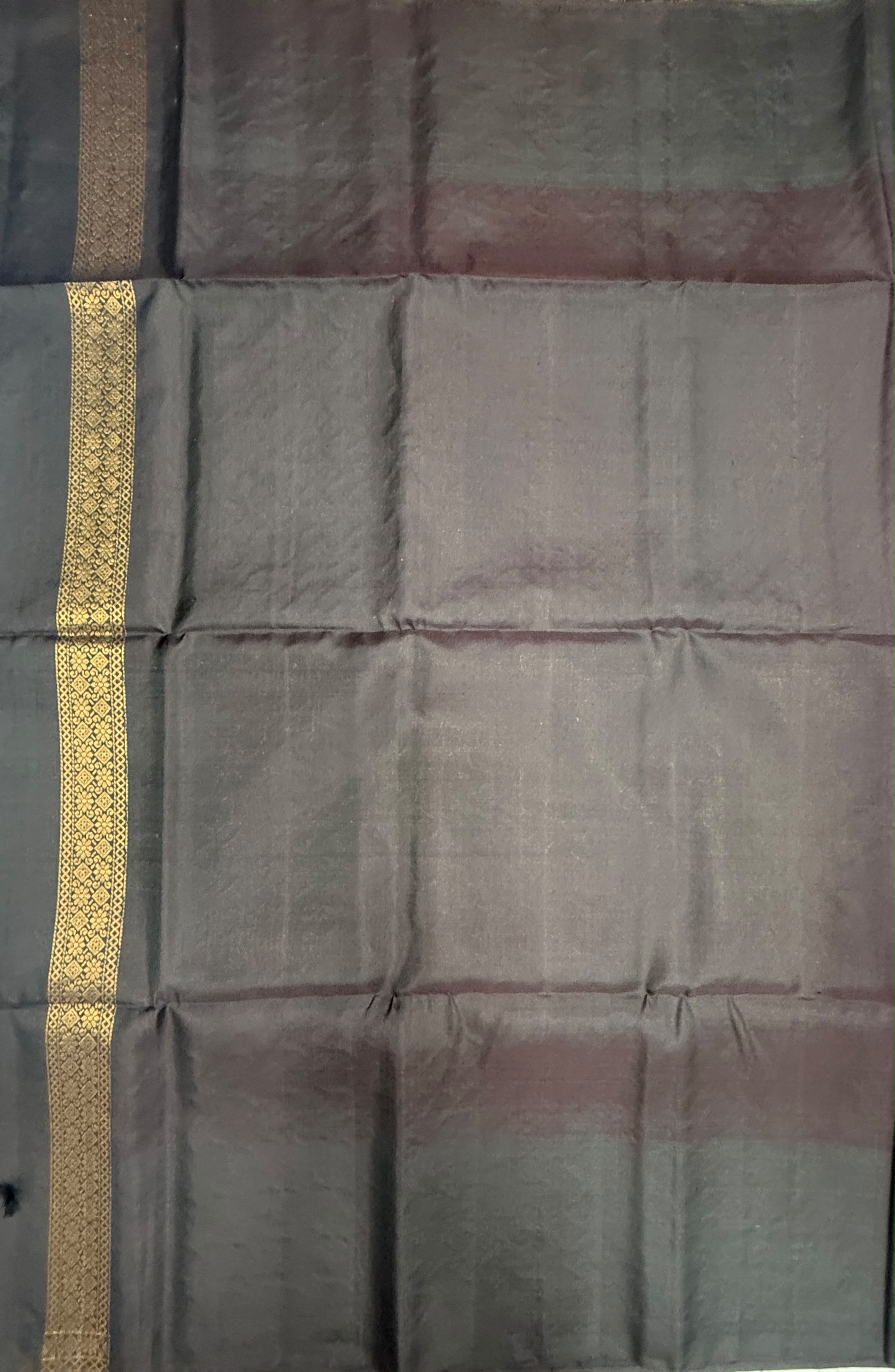 VSA659 - dusky pink color body , coffee brown color pallu , blouse pure silk saree