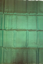 VST140 - green pecock color body , color pallu , blouse - Pure silk saree