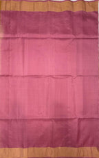 VSZB257 - light peach color body , pink color pallu , blouse - Pure silk saree