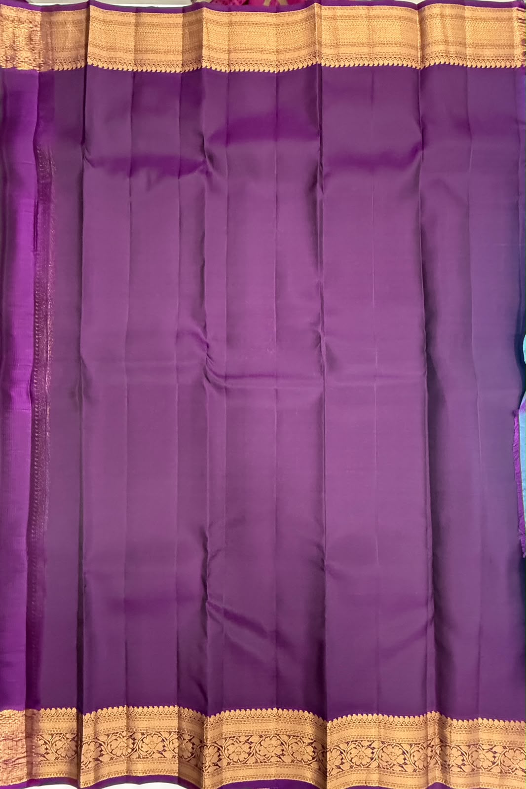 VSM486 - blue color body, dark violet color pallu , blouse.