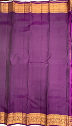 VSM485 - rexona green color body, dark violet color pallu , blouse.