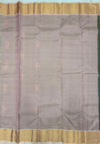 VSM476 - honey brown color body, baby pink color pallu , blouse.