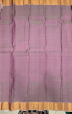 VSM475 - violet color body, pastel lavender color pallu , blouse.