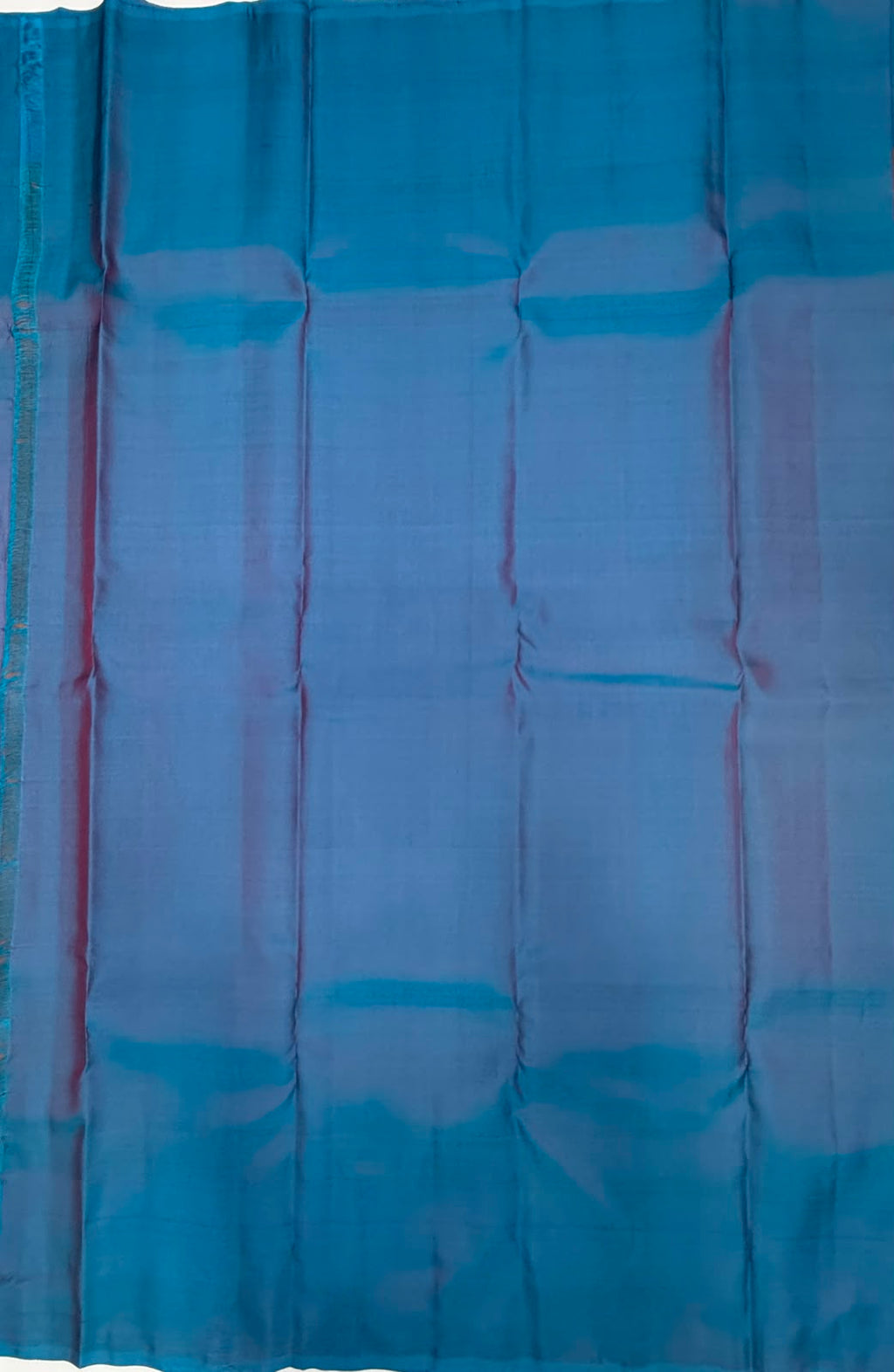 VSM460 - mustard color body, blue color pallu , blouse.