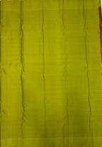 VSM459 - honey brown color body, olive green color pallu , blouse.