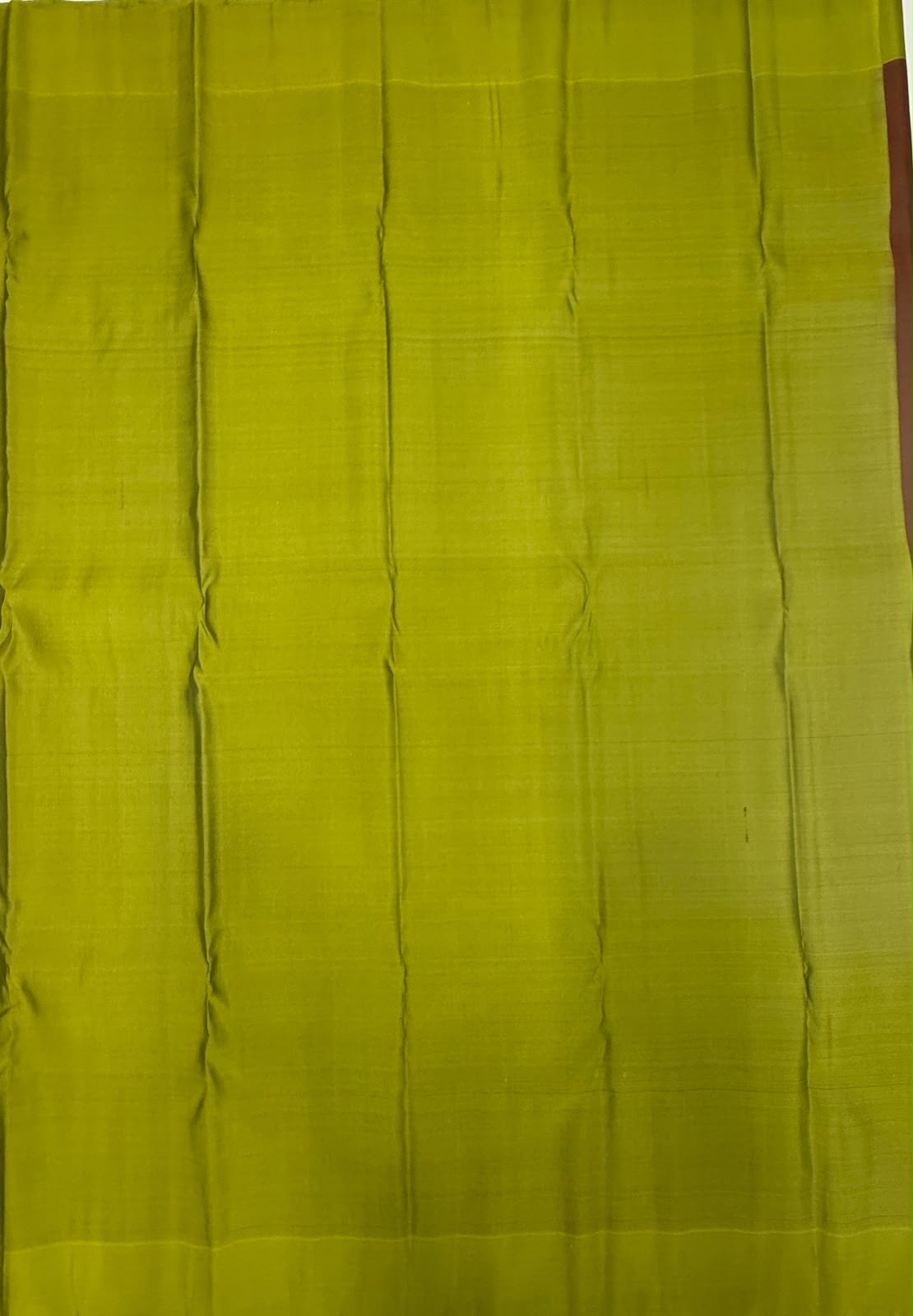 VSM459 - honey brown color body, olive green color pallu , blouse.