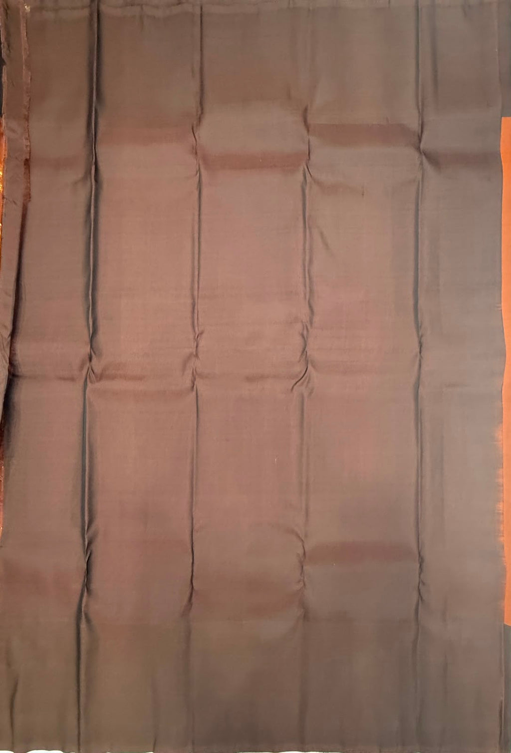 VSM455 - rust color body, dark brown color pallu , blouse.