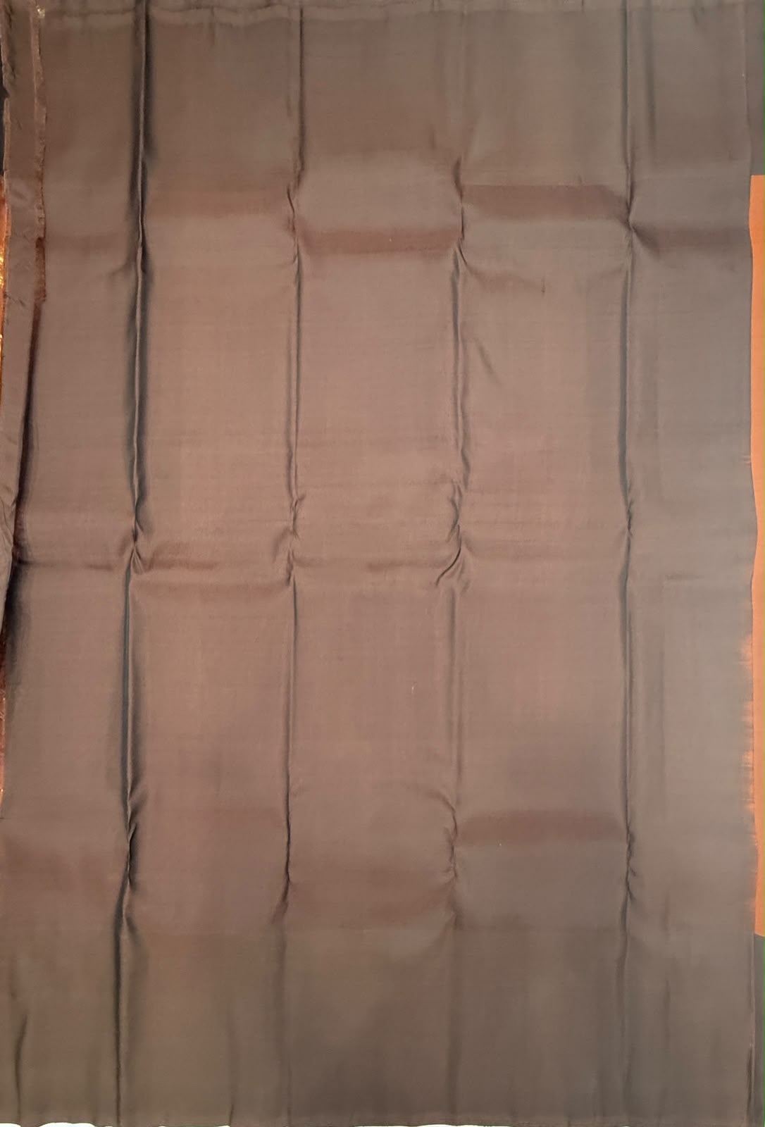 VSM455 - rust color body, dark brown color pallu , blouse.