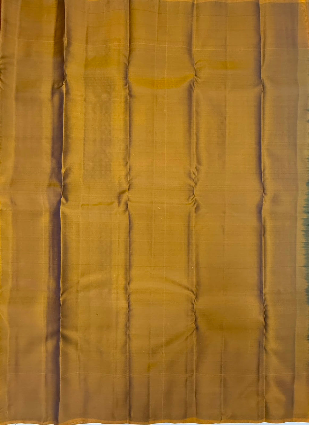 VSM450 - green color body, honey brown color pallu , blouse.