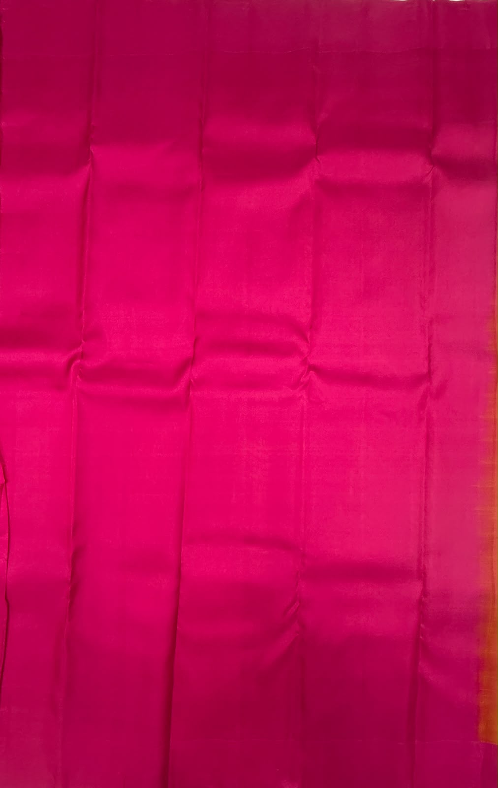 VSM446 - orange with pink color body, magenta color pallu , blouse.